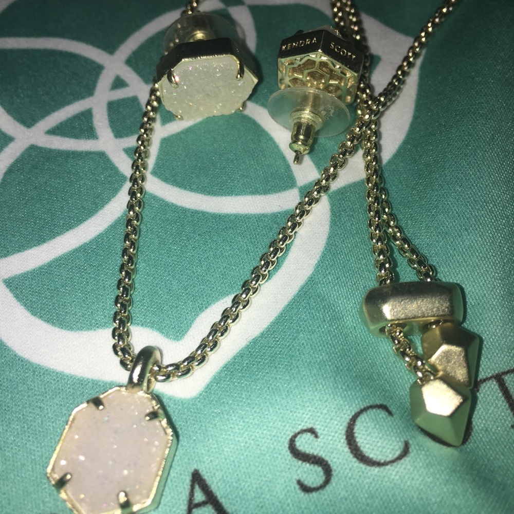 KENDA SCOTT *New* KS Set Necklace & Earrings - Picture 2 of 2